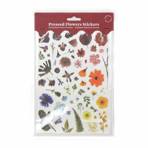Pressed Flowers Sticker Sheet - Rainbow Gradient