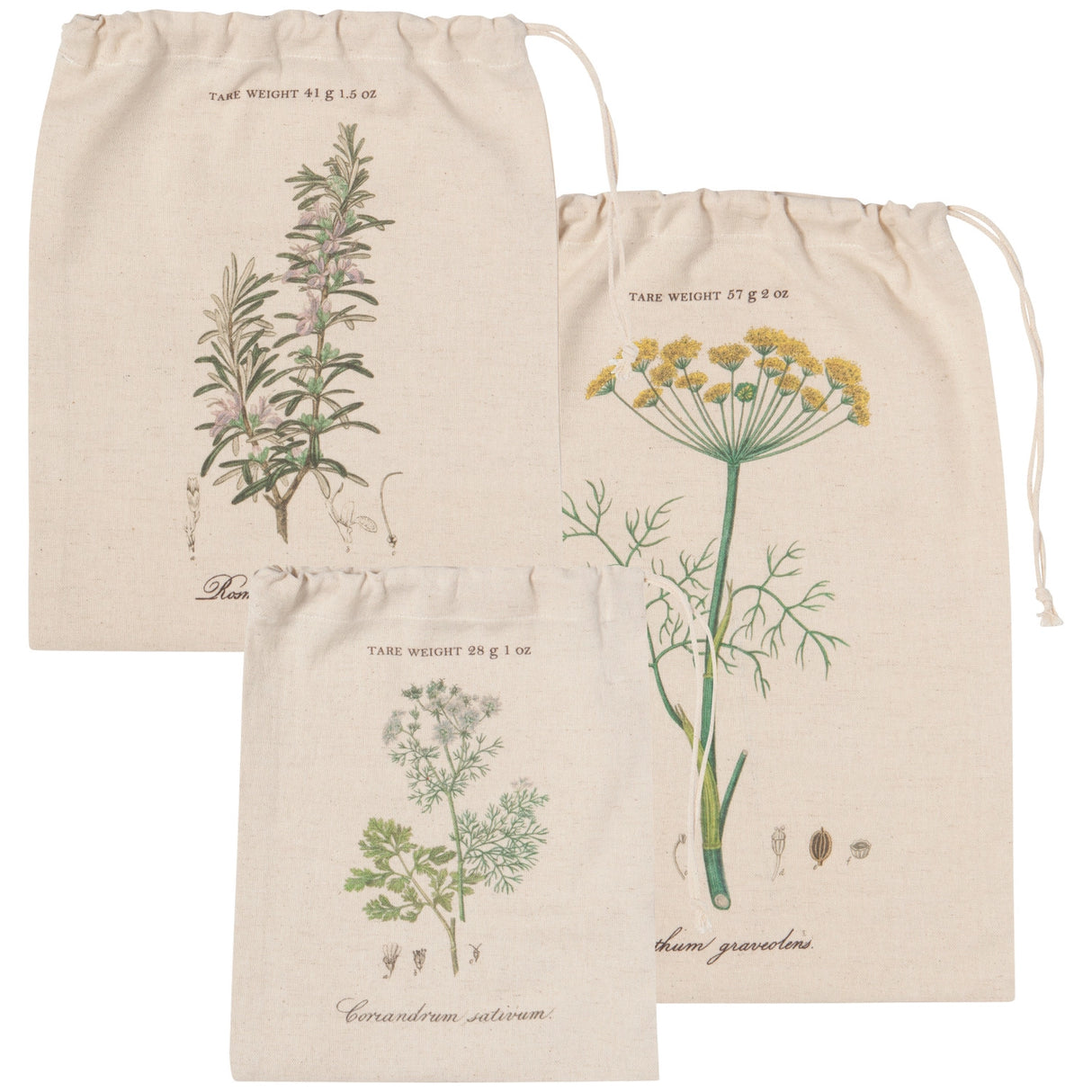 Garden Herbs Reusable Produce Bags