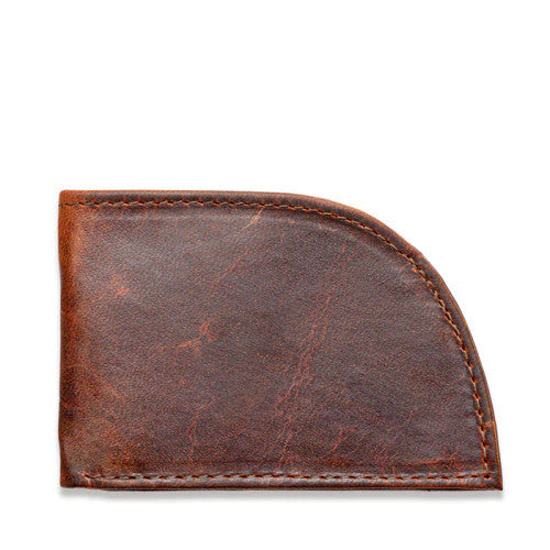 Moose Leather Front Pocket Wallet (brown)