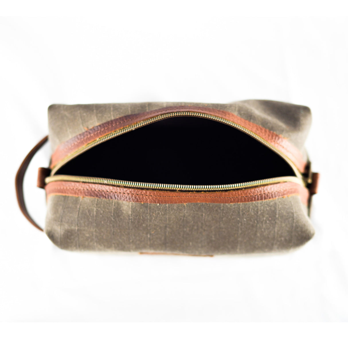 Waxed Canvas Dopp Kit - Brown