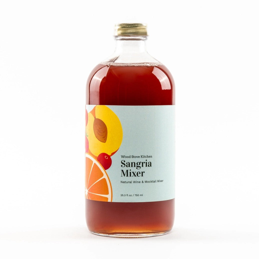 the sangria mixer bottle against a white background