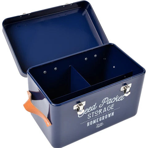 Seed Packet Storage Tin - Blue
