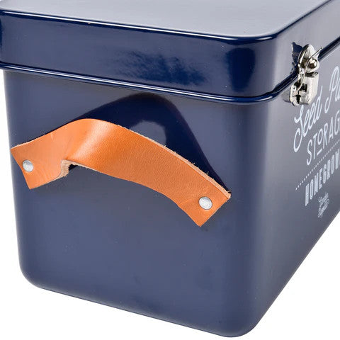 Seed Packet Storage Tin - Blue