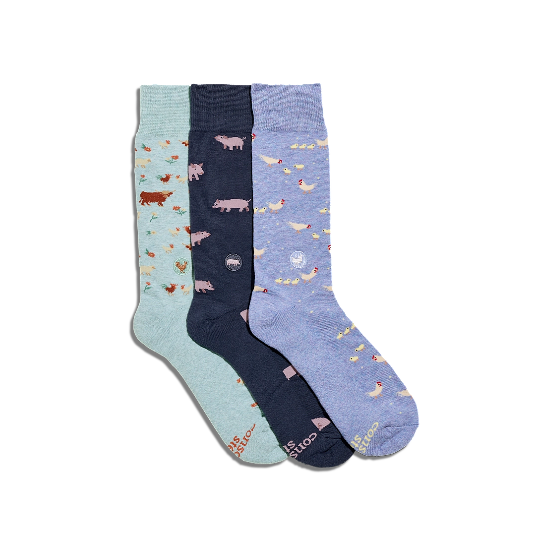 Socks that Protect Farm Animals Gift Box