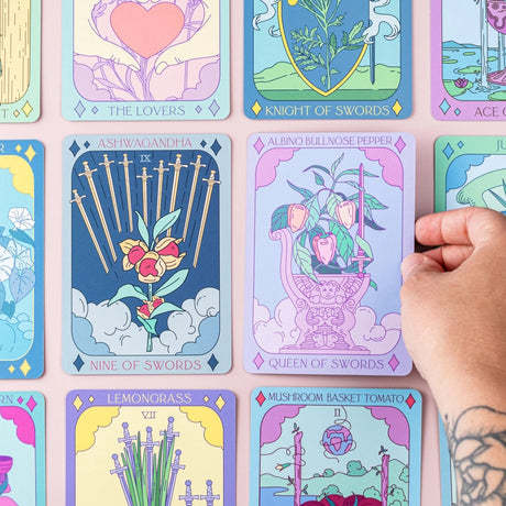Botanical Tarot Deck and Guide Book