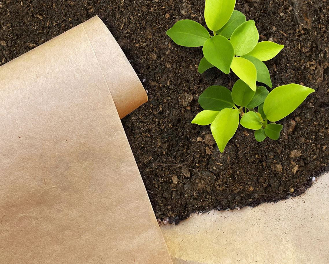The Old Farmer's Almanac Weed Barrier Paper with 5-0-0 Fertilizer