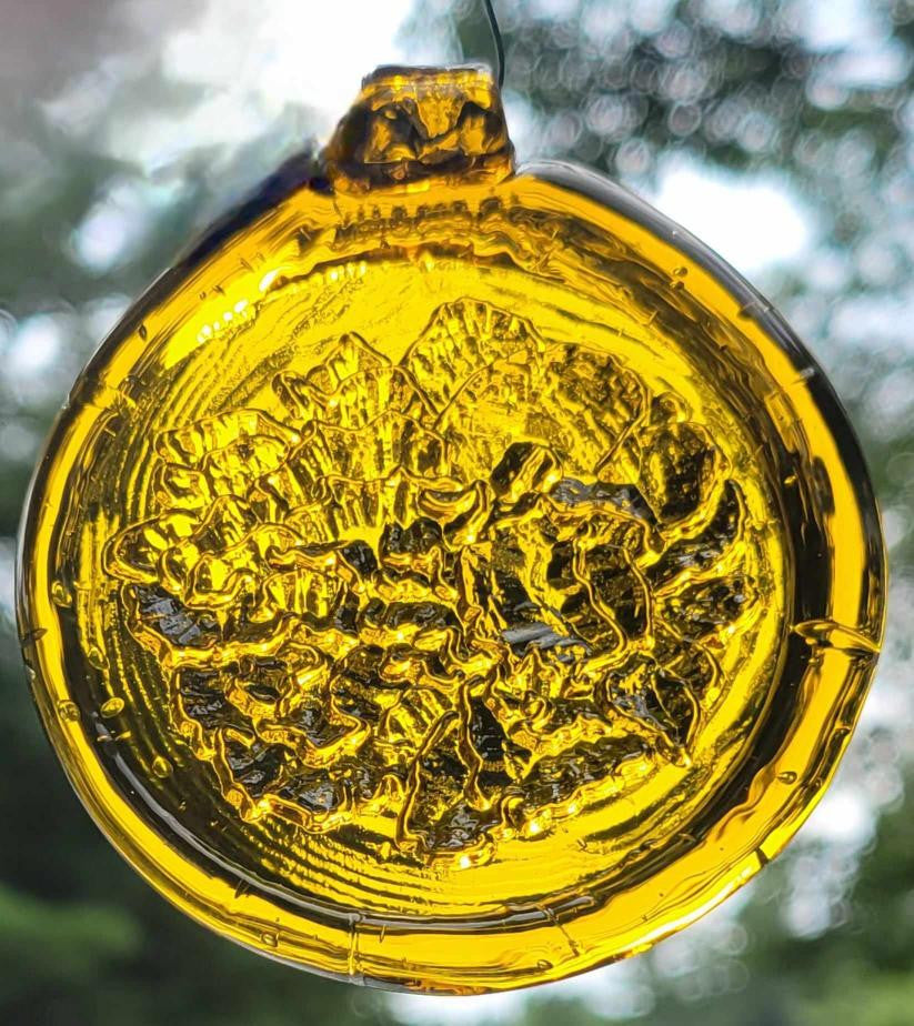 Old Hancock Peony Suncatcher