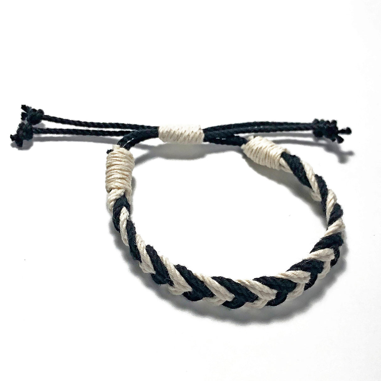 Adjustable Chevron Bracelet Woven 3/8"