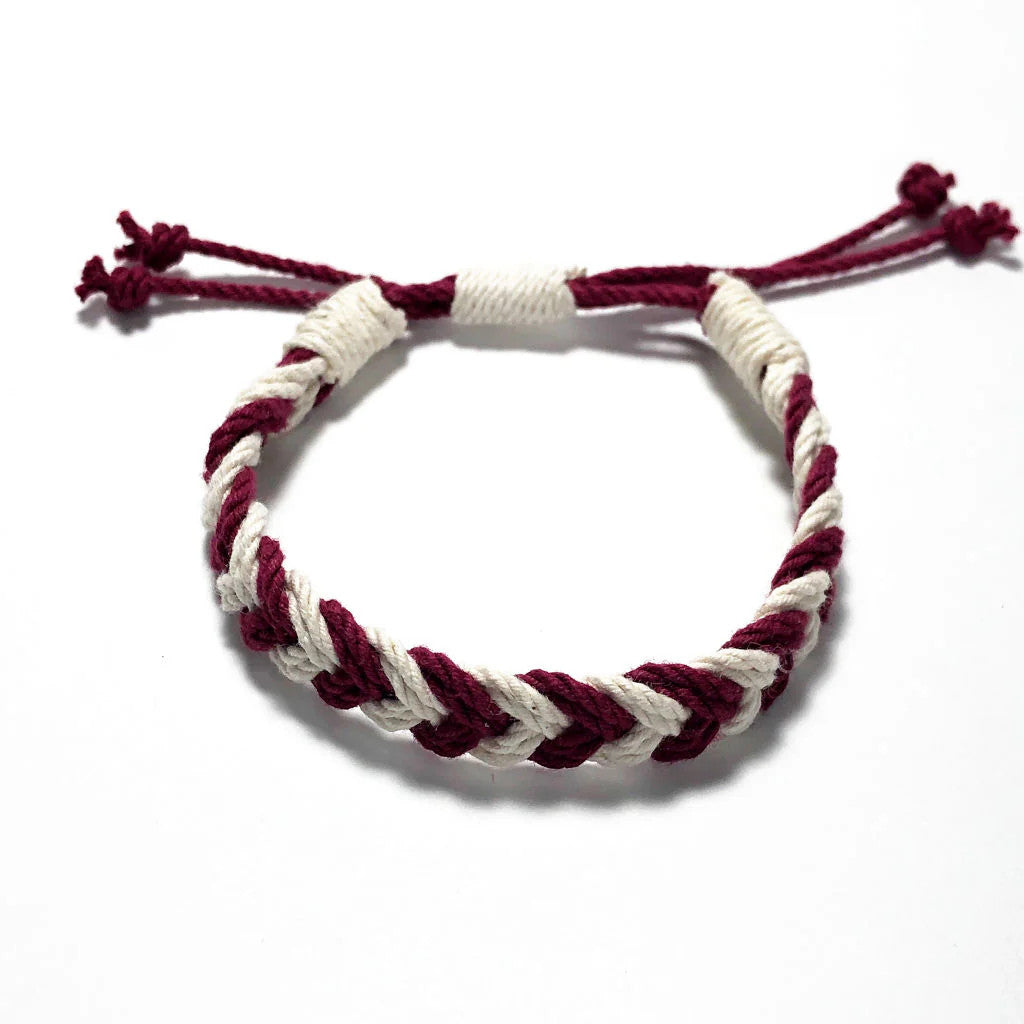 Adjustable Chevron Bracelet Woven 3/8"