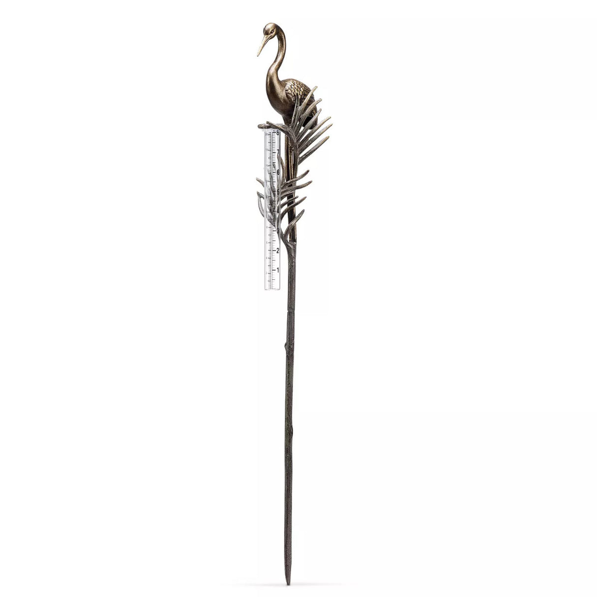 full vertical view of the crane rain gauge from the front