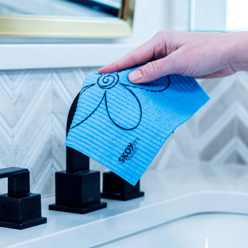 Skoy Cloth 4 Pack Mixed Colors - Reusable Swedish Dishcloth