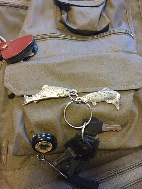 Trout Pewter Keyring