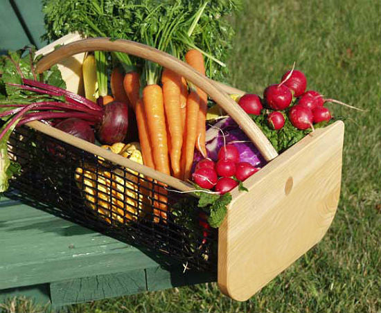 Garden Hods are rugged harvest baskets