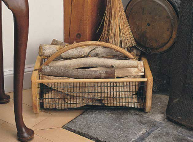 Garden Hod holding kindling