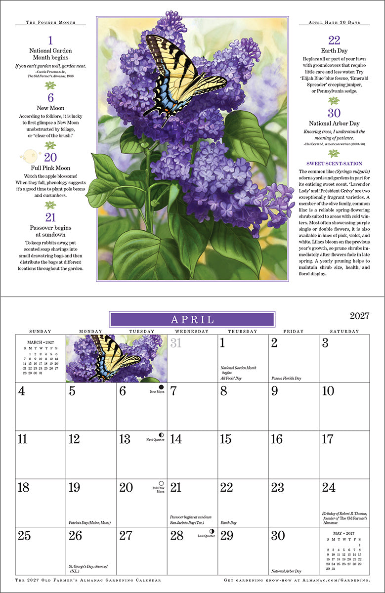 2027 Gardening Wall Calendar
