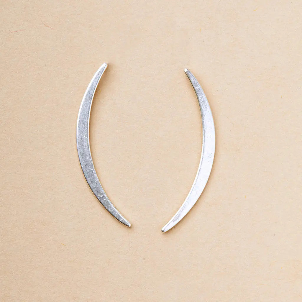 Gibbous Slice Stud Earrings