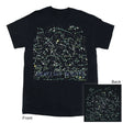 a black tee shirt with stars and constellations and the text "Heavenly Bodies" printed at the bottom