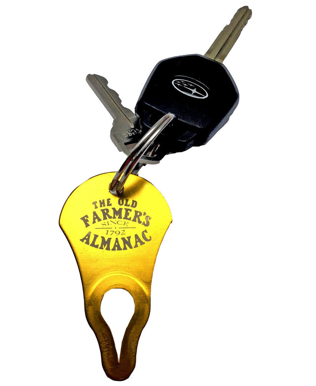 Almanac Tick Remover Shown on a Keychain