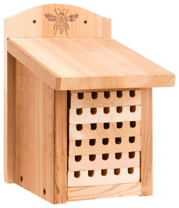 Heavy Duty Cedar Mason Bee House
