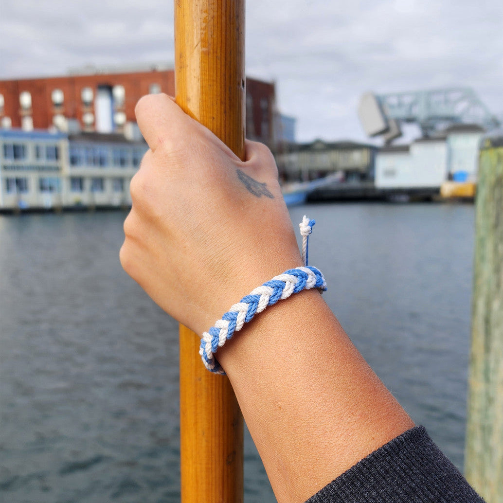 Adjustable Chevron Bracelet Woven 3/8"