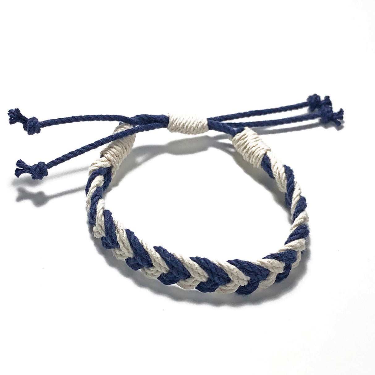 Adjustable Chevron Bracelet Woven 3/8"