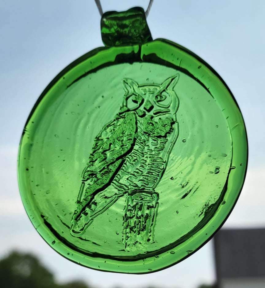 Old Hancock Owl Suncatcher