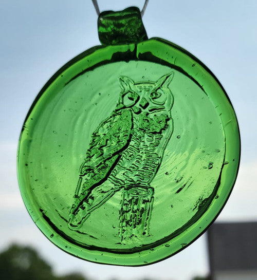 Old Hancock Owl Suncatcher
