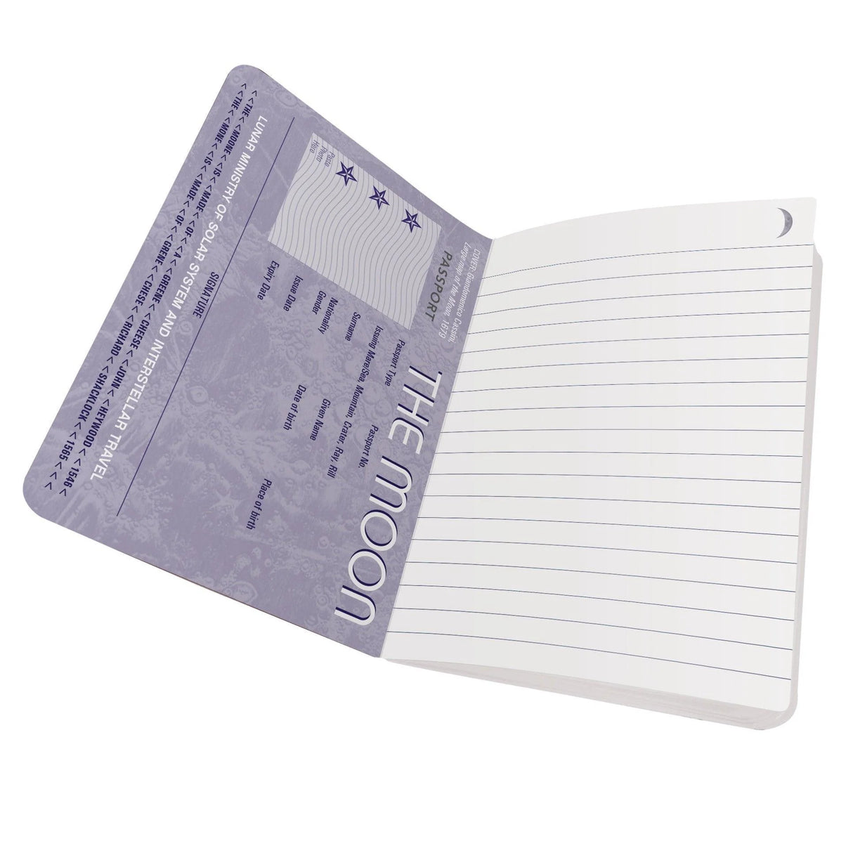 The Moon Passport Notebook