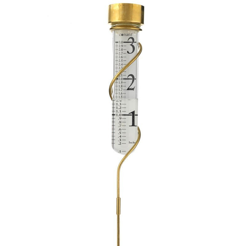 Grande View Rain Gauge - Brass