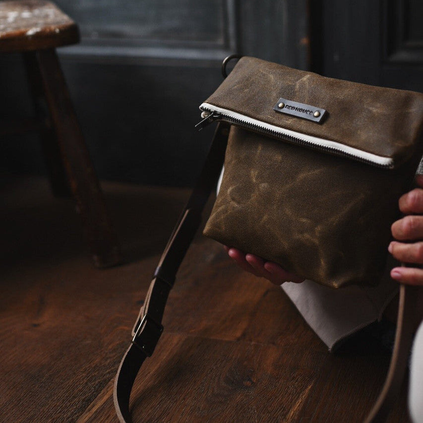The Satchel - Waxed Canvas Bag
