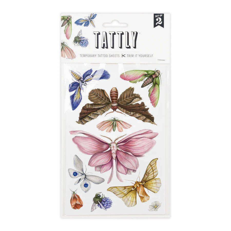 Floraflies Temporary Tattoo Sheet in its package