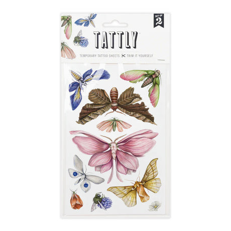 Floraflies Temporary Tattoo Sheet in its package
