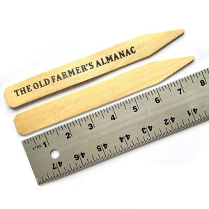The Old Farmer's Almanac Wooden Garden Plant Markers (40 Pack)
