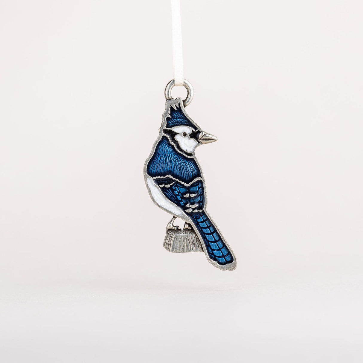 Blue Jay Pewter Ornament