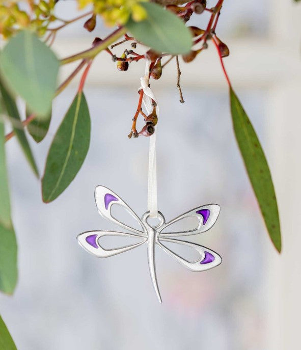 Haiku Dragonfly Pewter Ornament