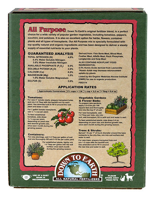 natural magnesium fertilizer for plants All Purpose 4-6-2 Fertilizer Mini 1 Lb – The Old Farmer's Almanac Store