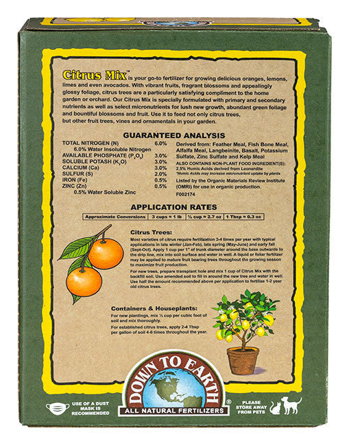 Citrus Mix 6-3-3 Fertilizer Mini 1 Lb – The Old Farmer's Almanac Store