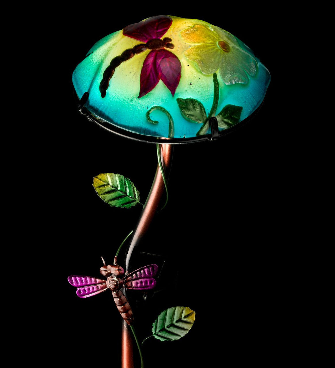 Solar Mushroom Stake - Dragonfly