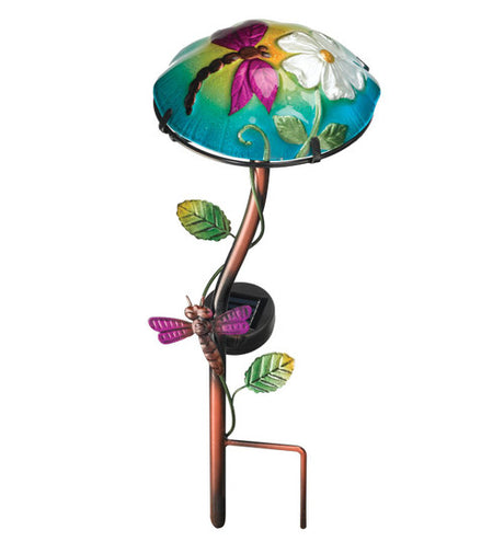 Solar Mushroom Stake - Dragonfly