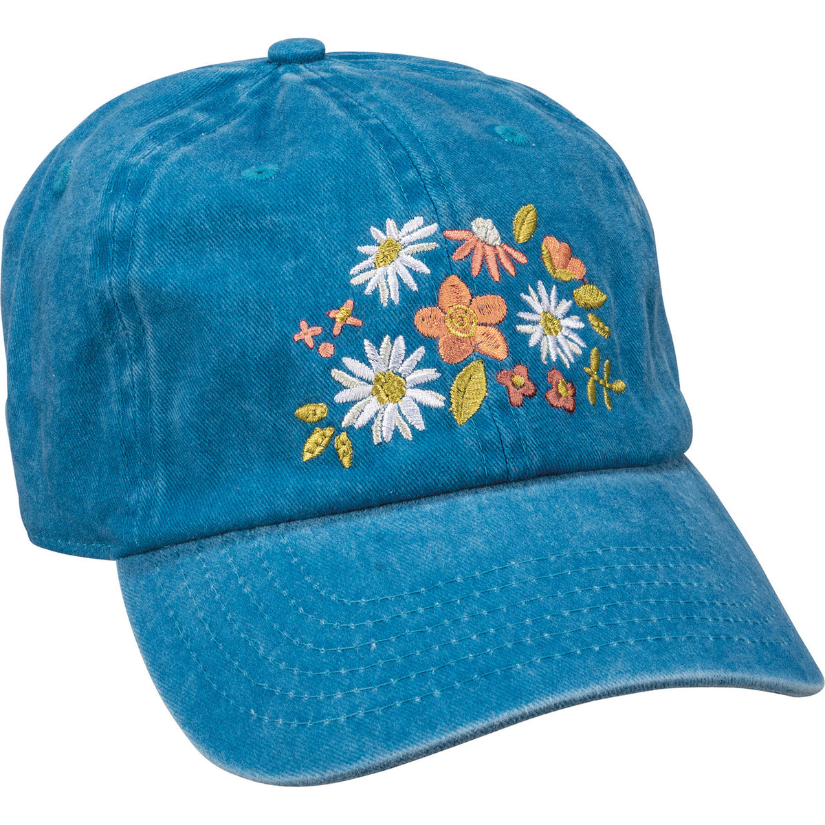 YUPOONG Classics Cap College Campus Clothing Floral Embroidered Baseball Hat Custom Embroidered Yupoong 6245CM Dad Hat, Low Profile  main image 3