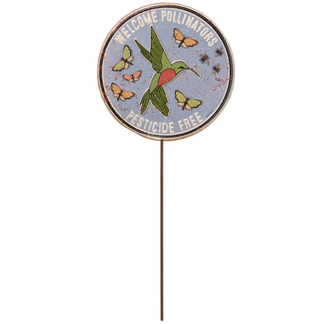 Welcome Pollinators Garden Stake