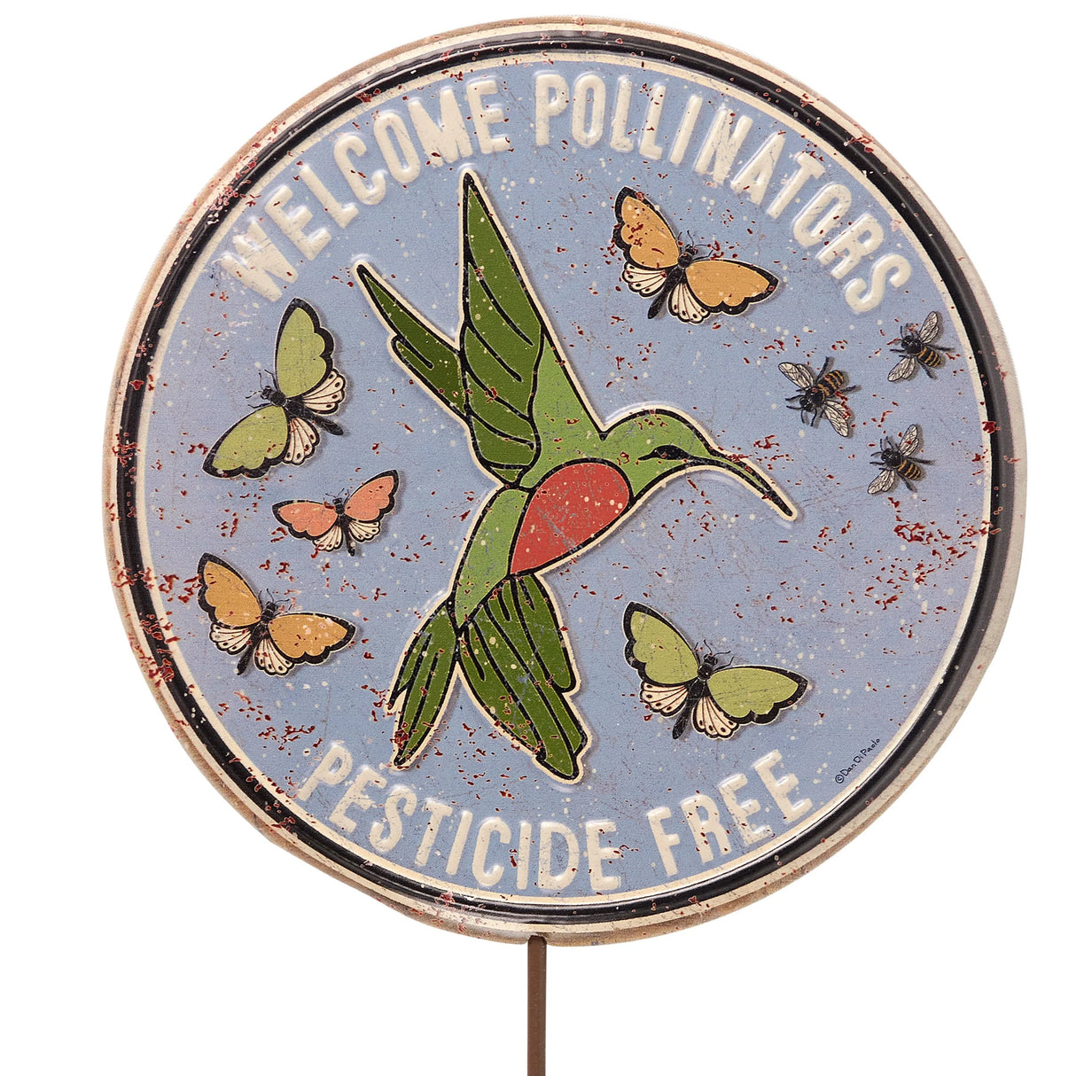 Welcome Pollinators Garden Stake