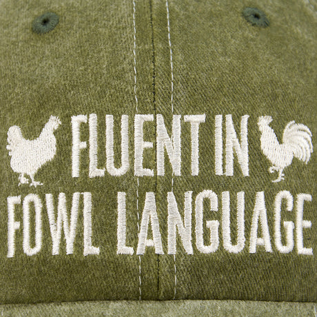 Baseball Cap - Fluent in Fowl Language