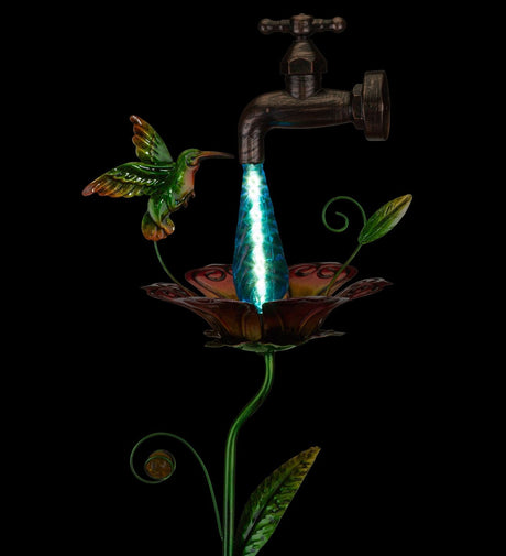 Waterdrop Solar Stake - Hummingbird