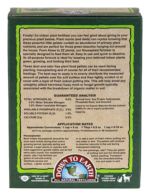 natural indoor plant fertilizer Houseplant 8-3-1 Fertilizer Mini 1/2 Lb – The Old Farmer's Almanac Store