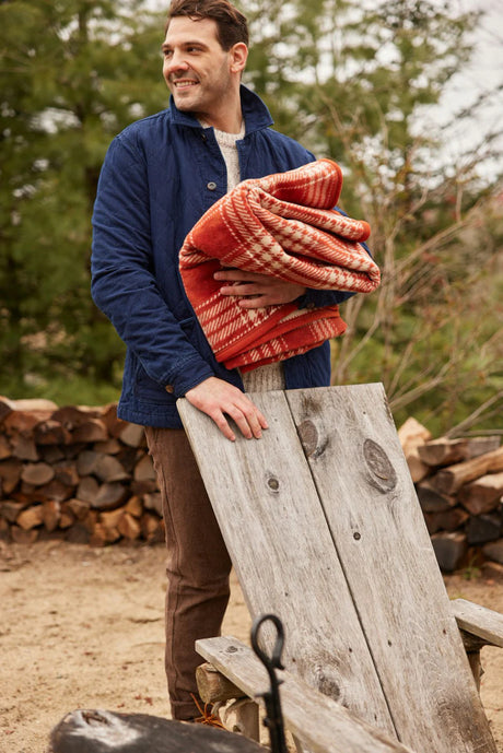 Desert Red Plaid Blanket