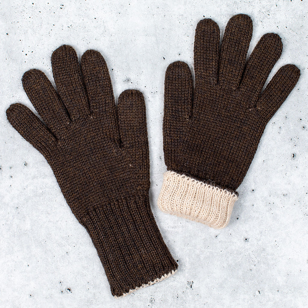 REDDISH BROWNのKNIT GLOVE Cold Weather Alpaca Fleece Gloves – The Old Farmer's Almanac Store