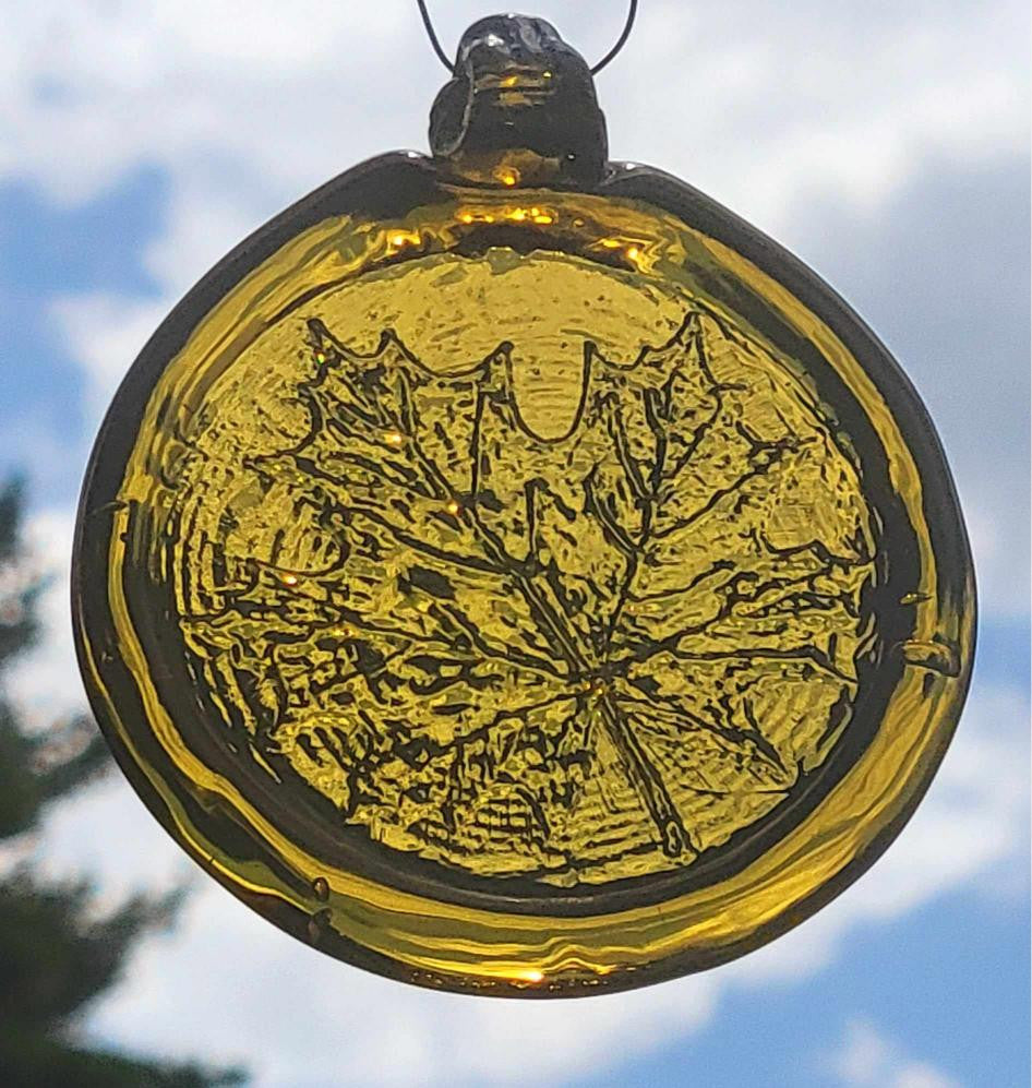 Old Hancock Maple Leaf Sun Catcher – The Old Farmer's Almanac Store