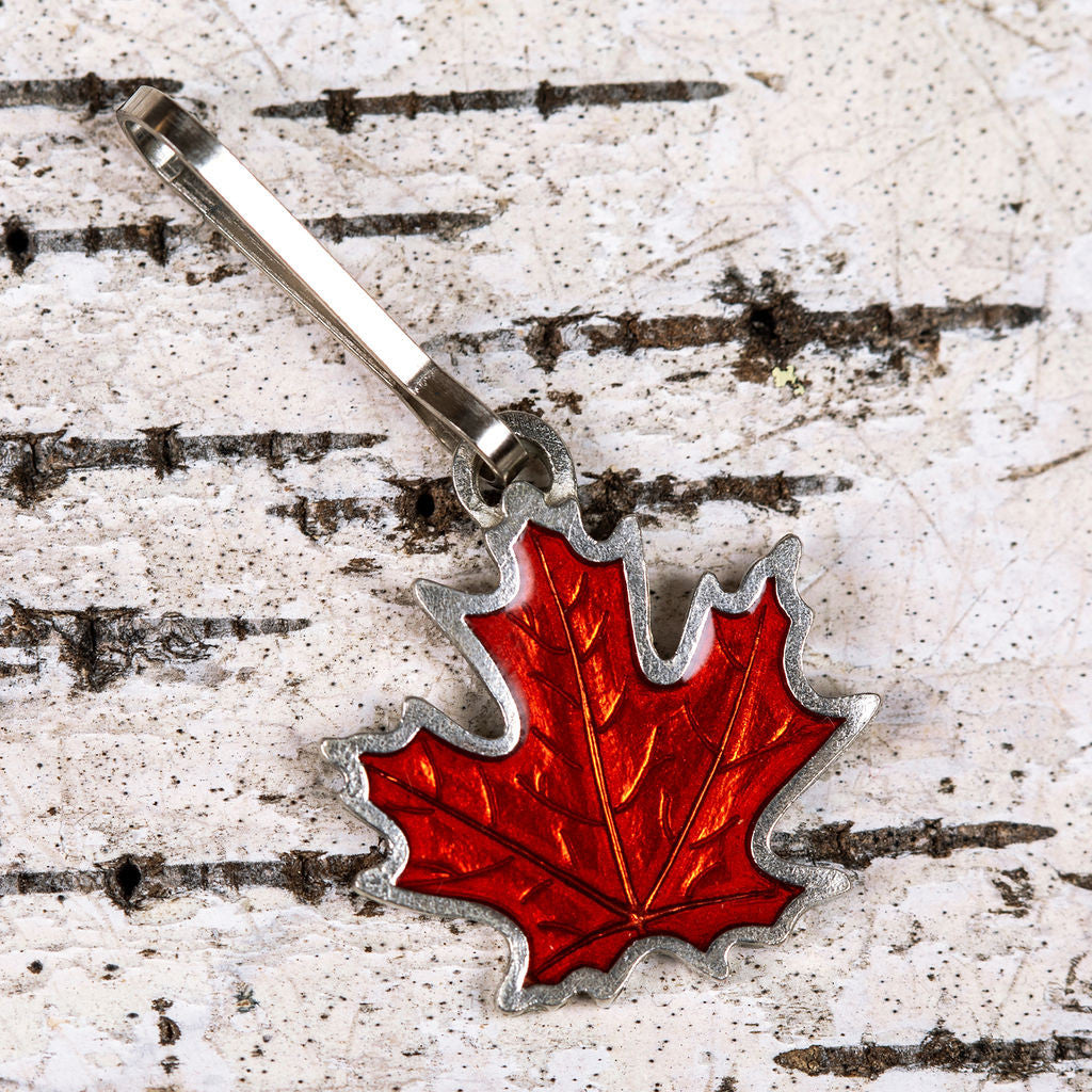Fall Maple Leaf Zipper Pull – The Old Farmer's Almanac Store