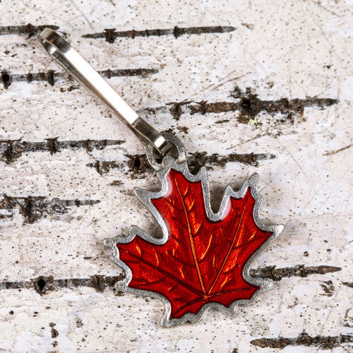 Fall Maple Leaf Zipper Pull – The Old Farmer's Almanac Store
